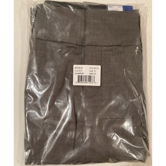 COPY - COPY - Apt. 9® Brown Tummy Control Curvy-Fit MidRisePants.Size 12.Machin… - Picture 4 of 7